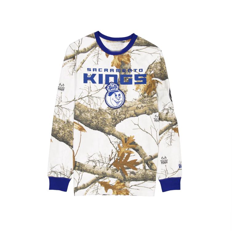 Men 2025 NBA Sacramento Kings long sleeve T shirts style 1